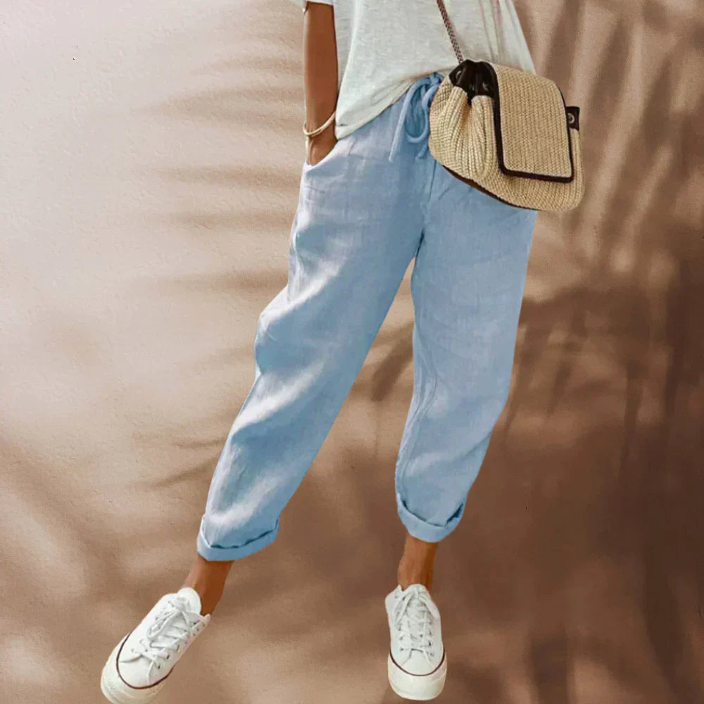 Eveloria Damen Hose Lässig Stretch