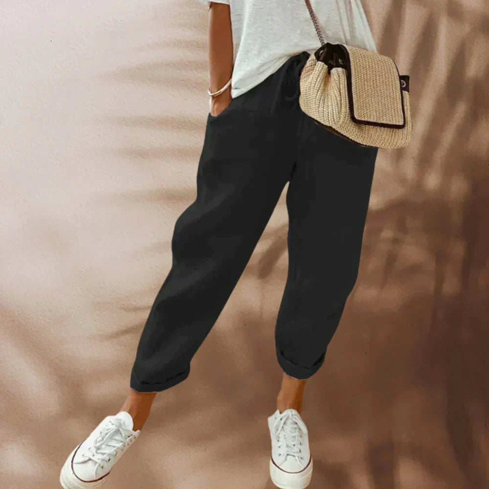 Eveloria Damen Hose Lässig Stretch