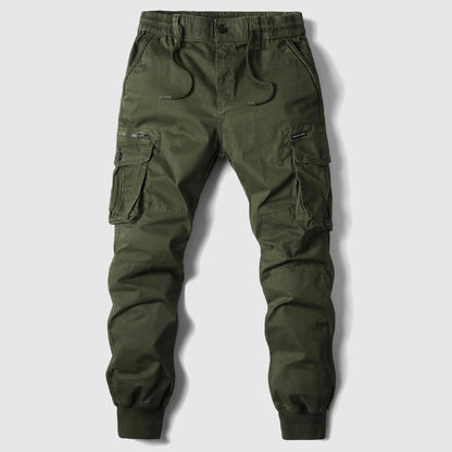 Stanhope Herren Cargohose Elastischer Bund Multi-Taschen