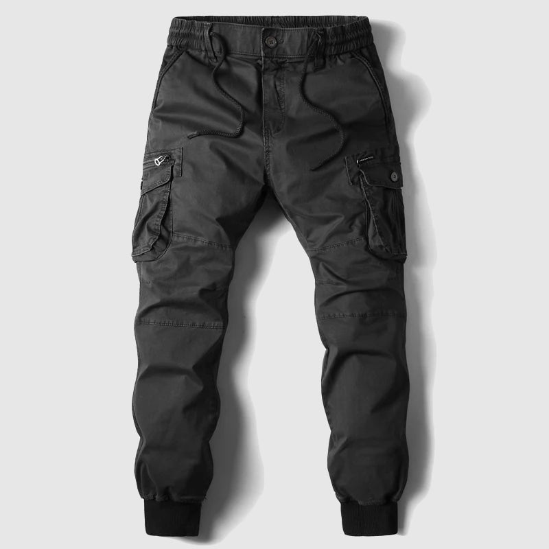 Stanhope Herren Cargohose Elastischer Bund Multi-Taschen