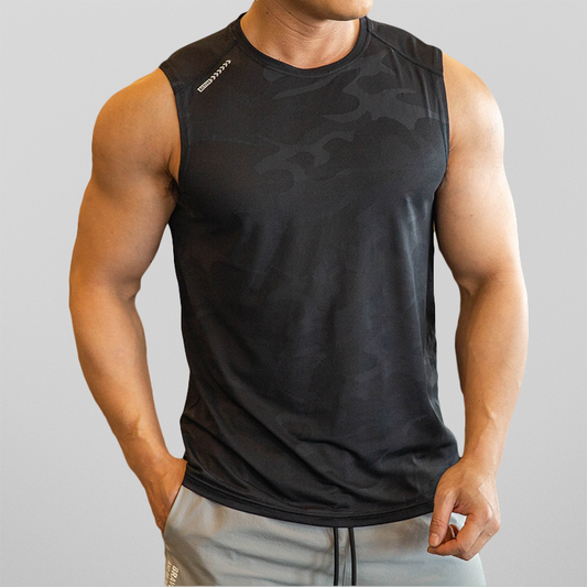 Herren Fitnessshirt Ärmellos Schnelltrocknend Tanktop - Eveloria