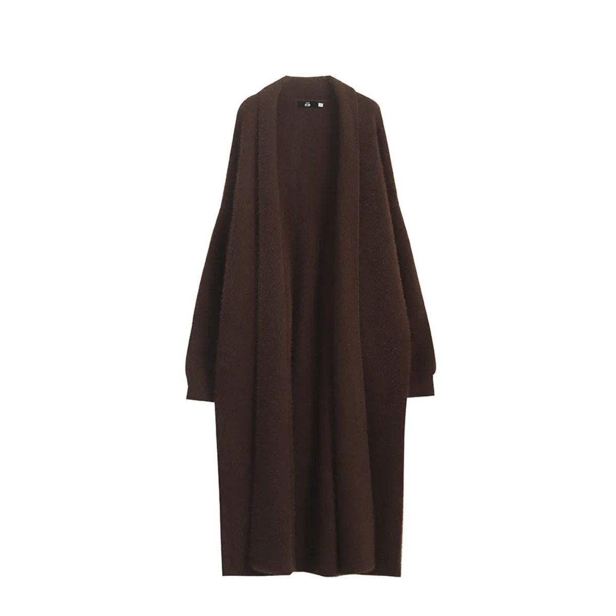 Damen Offener Langer Mantel Stil