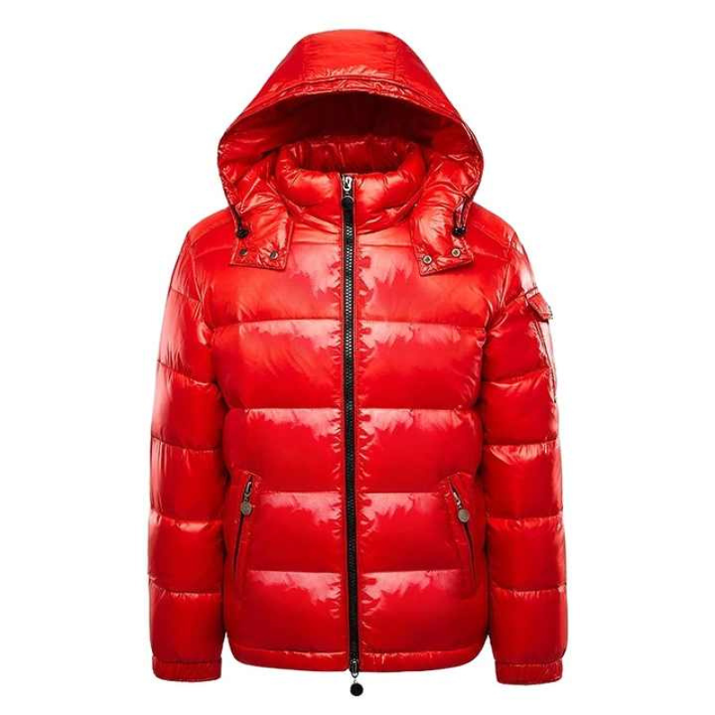 Alf Herren Winterjacke Quilted Kapuze Reißverschluss