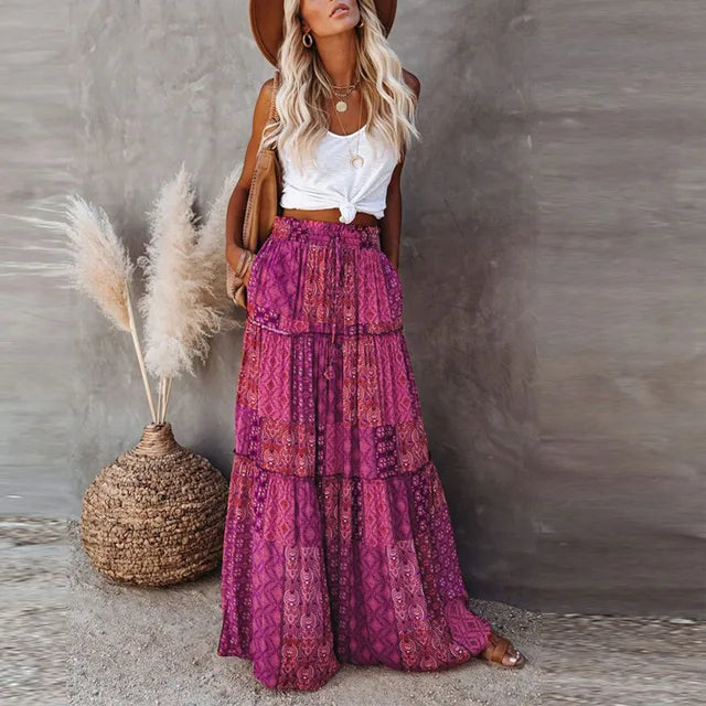 Eveloria Damen Eleganter Langer Rock