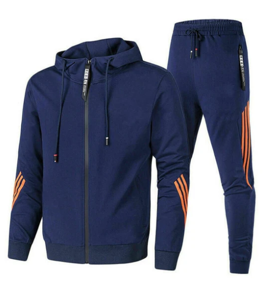 Trainingsanzug Herren Kapuzenjacke Reißverschluss Hose - Eveloria