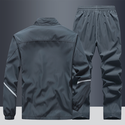 Trainingsanzug – Set aus winddichter Jacke mit Reißverschluss und Trainingshose für Herren-Chaps Herrenmode