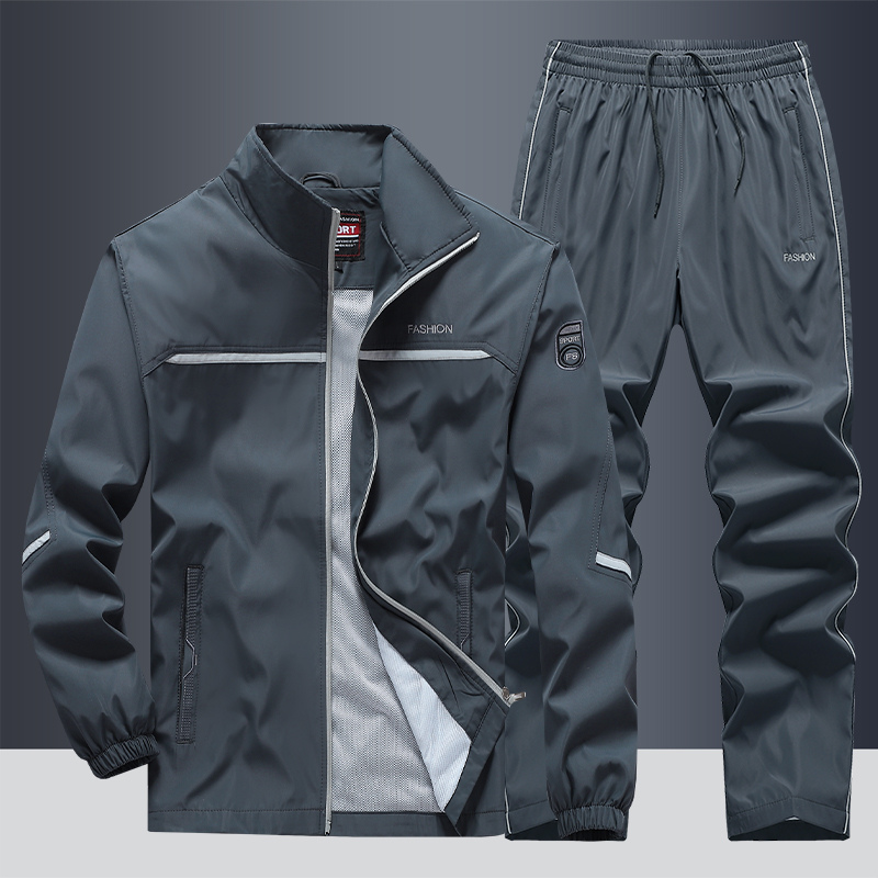 Herren Trainingsanzug Set Winddichte Jacke Reißverschluss Hose - Eveloria