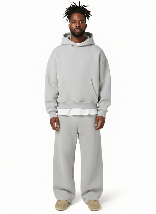 Herren Trainingsanzug Kapuze Gerade Geschnitten Set aus Pullover und - Eveloria