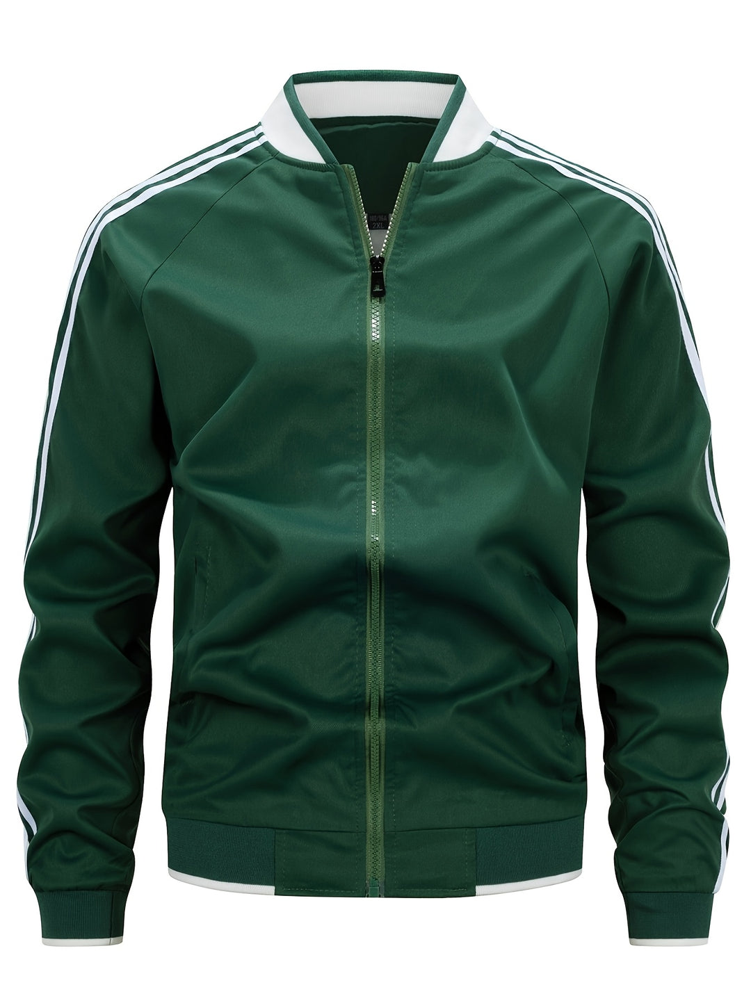 Herren Trainingsjacke Gestreift Zip-Up Sportjacke - Eveloria
