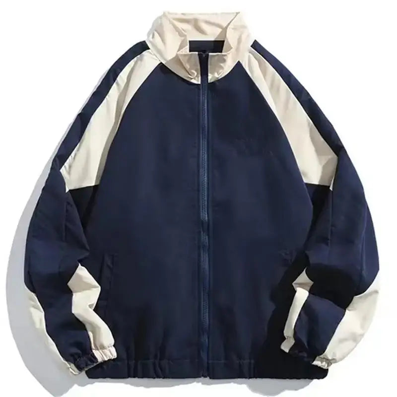 Herren Trainingsjacke Oversized Reißverschluss Windjacke - Eveloria