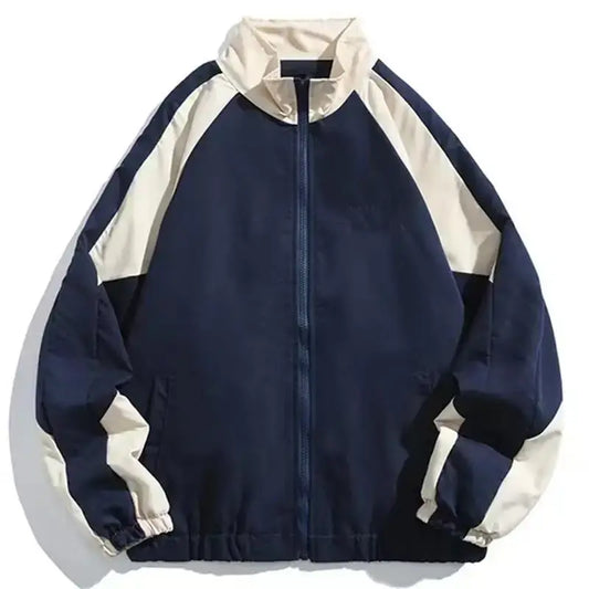 Herren Trainingsjacke Oversized Reißverschluss Windjacke - Eveloria