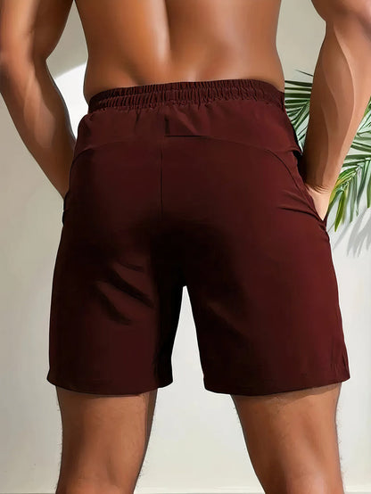 Trainingsshorts | Schnell trocknend | Elastische Taille | Gymnastikshorts | Herrenshorts-Chaps Herrenmode