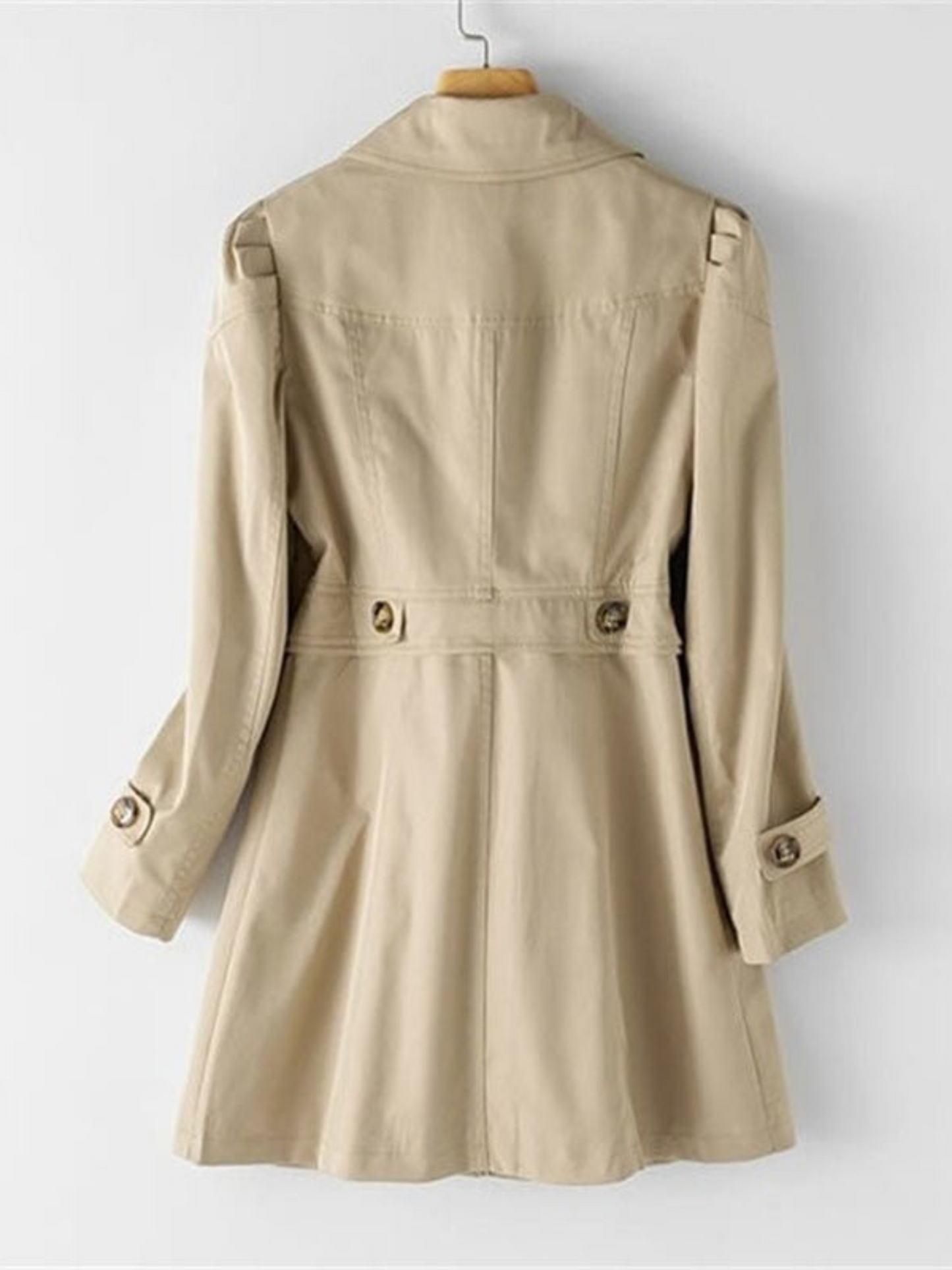 Damen Trenchcoat Zeitloses Design Figurbetonter Schnitt - Eveloria