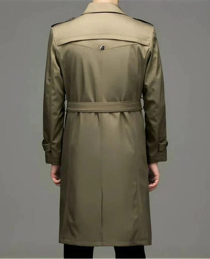 Trenchcoat - Zweireiher - Mittellang - Herrenjacke - Herbstjacke-Chaps Herrenmode
