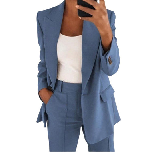 Damen Business-Anzug Modern Schwarz - Eveloria