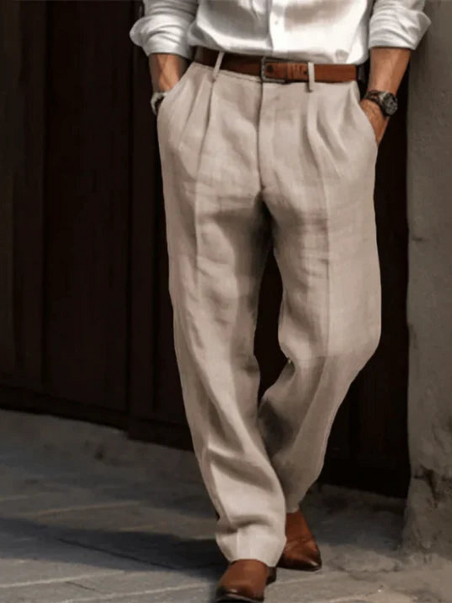 Herrenhose Taillierte Passform Eleganter Look