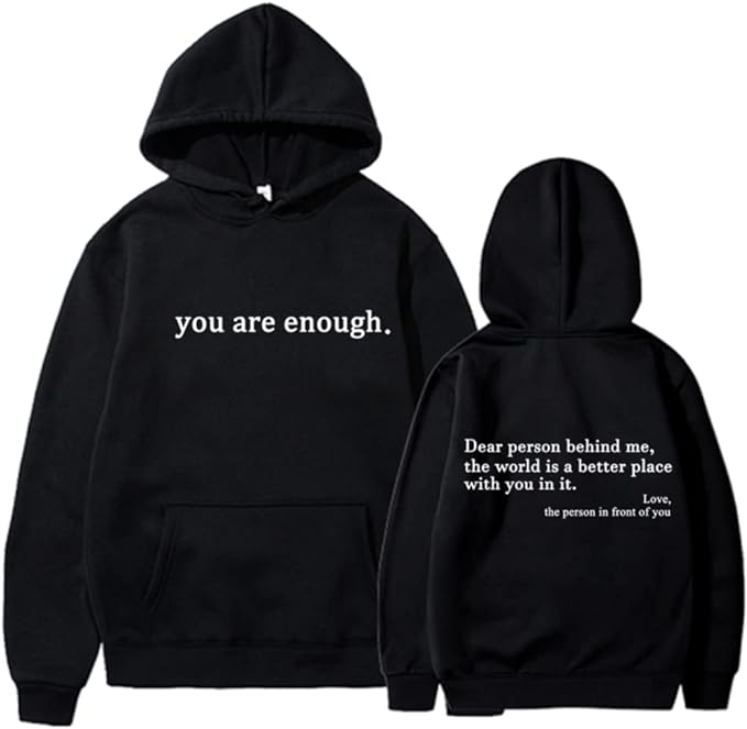 Übergroßer Unisex Hoodie Warm Bedruckt Pullover Schwarz - Eveloria