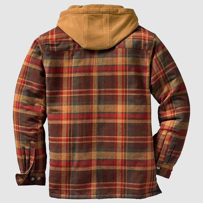 Überziehjacke | Kariert | Kapuzenjacke | Steppfutterjacke | Herrenjacke-Chaps Herrenmode