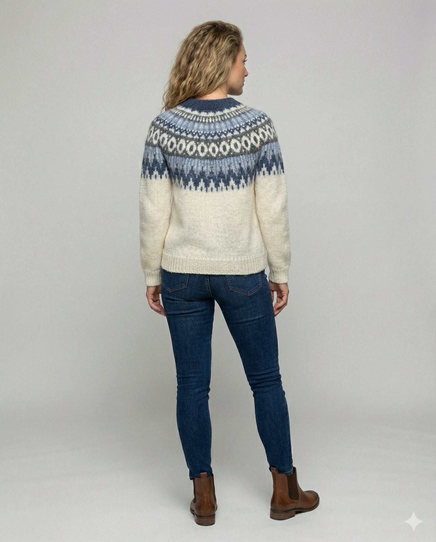 Damen Nordischer Strickpullover
