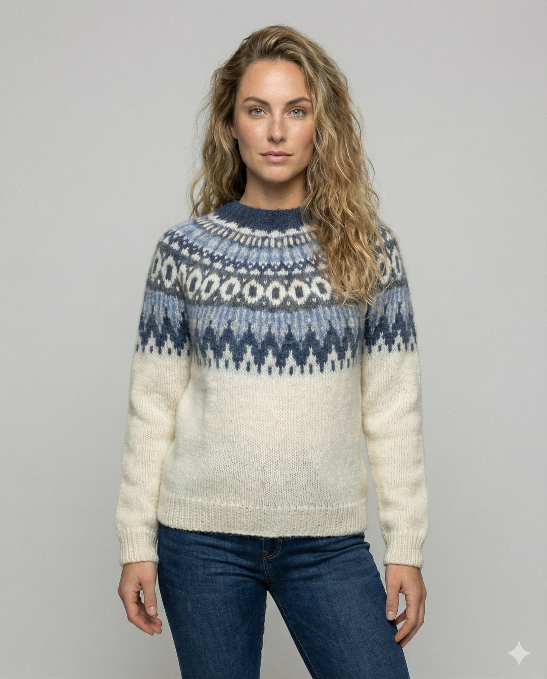 Damen Nordischer Strickpullover - Eveloria