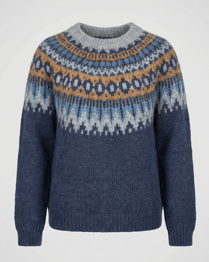 Damen Nordischer Strickpullover
