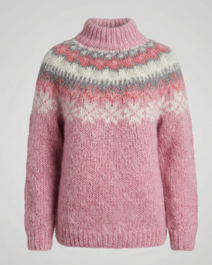 Damen Nordischer Strickpullover