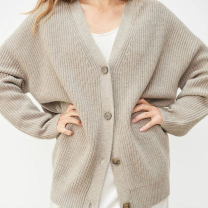 Eveloria Damen Übergröße Cardigan