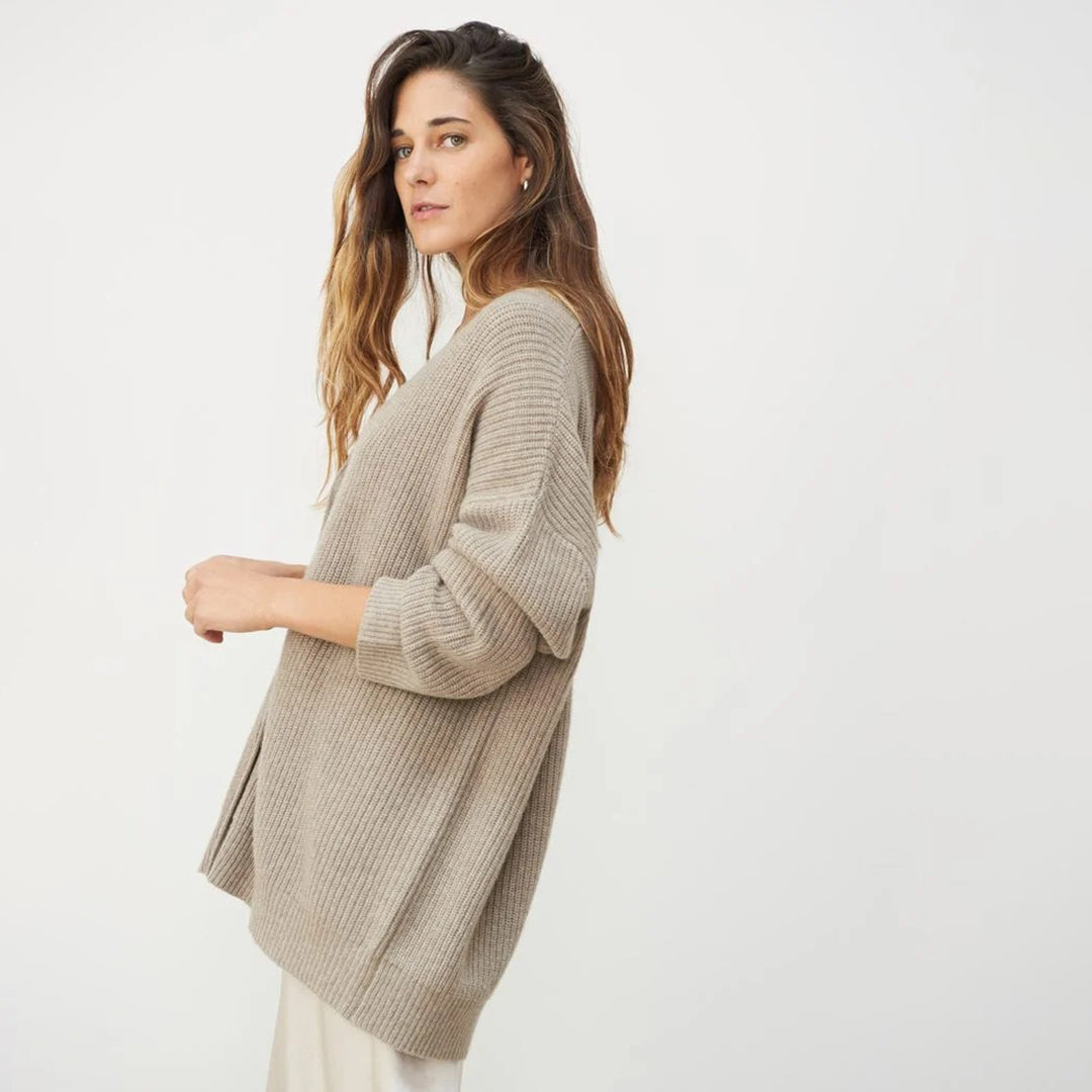 Eveloria Damen Übergröße Cardigan