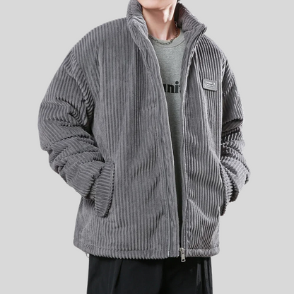 Eveloria Herren Cordjacke Stilvoll Braun