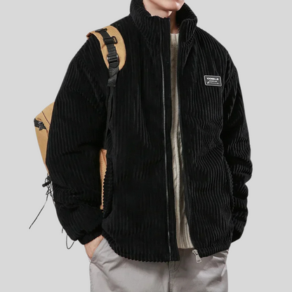 Eveloria Herren Cordjacke Stilvoll Braun