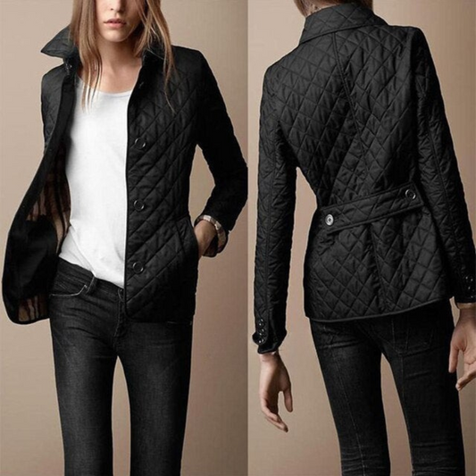 Eveloria Damen Übergangsjacke Quilted Steppjacke Beige - Eveloria