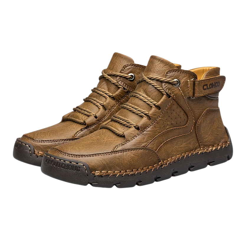 Herren Winterschuhe Knöchelhoch Schnürung Klettverschluss