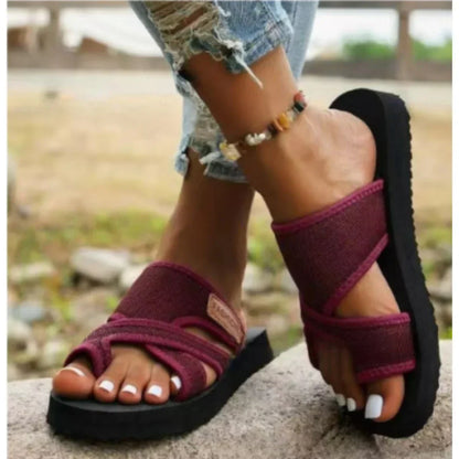 Eveloria Damen Riemchensandalen Lässig