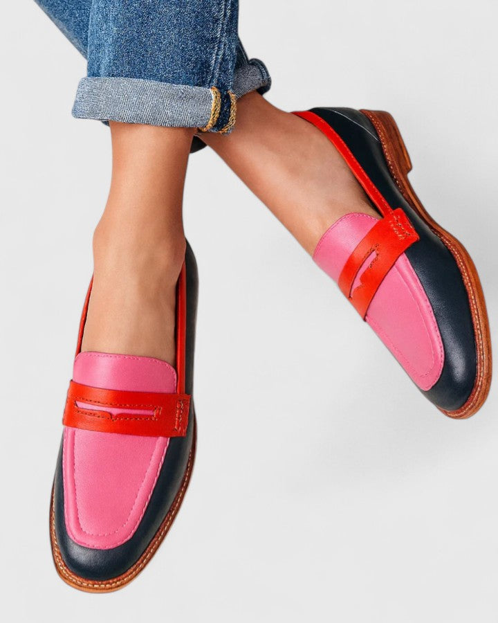 Damen Klassische Loafers Rundkappe - Eveloria