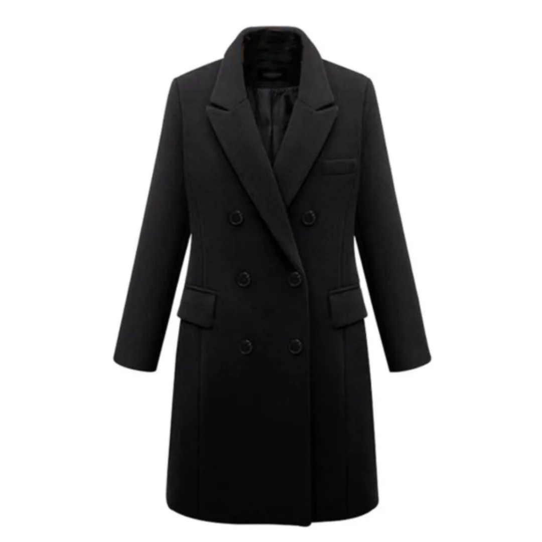Eveloria Damen Mantel Lang Klassisch Winter