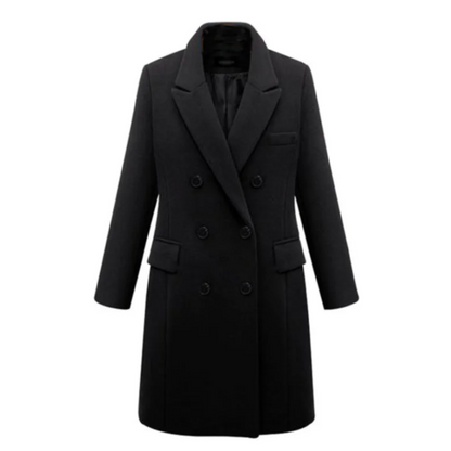 Eveloria Damen Mantel Lang Klassisch Winter