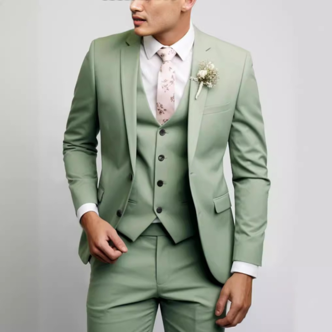 Herren Slim-Fit Komplettanzug