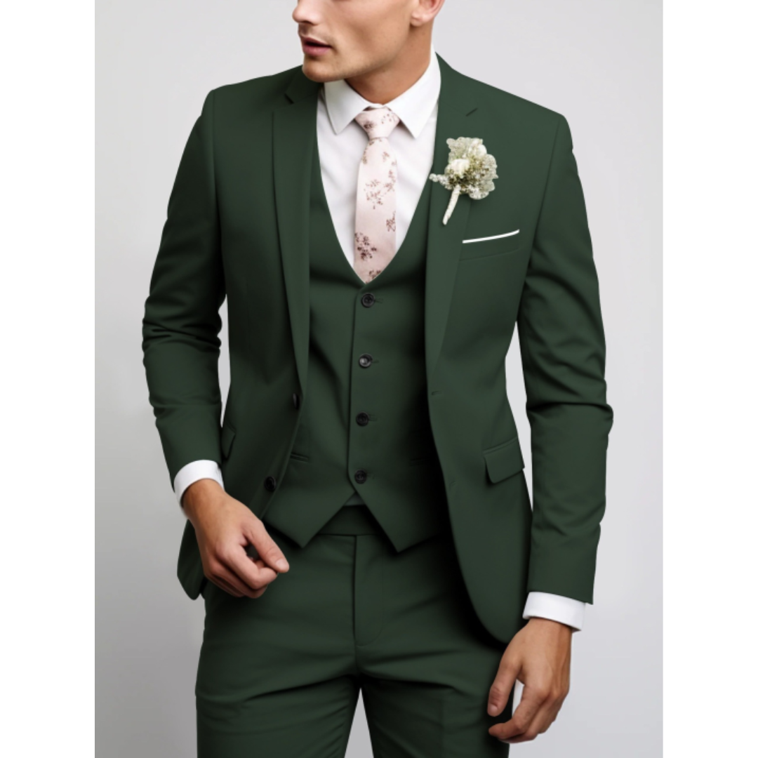 Herren Slim-Fit Komplettanzug