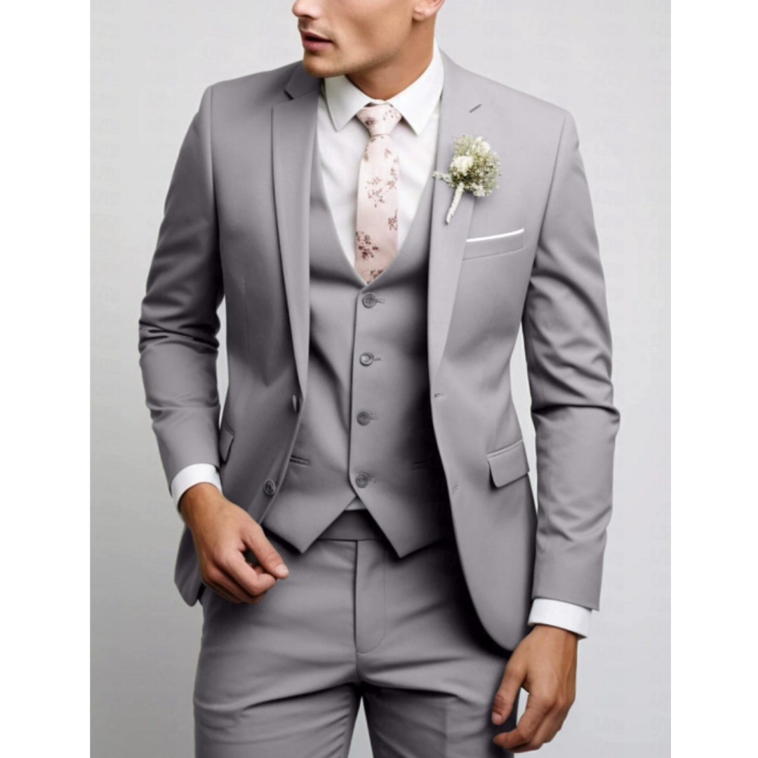 Herren Slim-Fit Komplettanzug