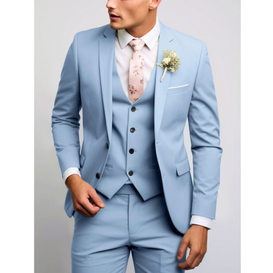 Herren Slim-Fit Komplettanzug - Eveloria