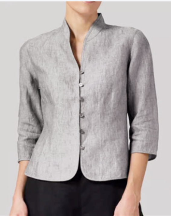 Damen Übergangsjacke Stehkragen 3/4-Ärmel