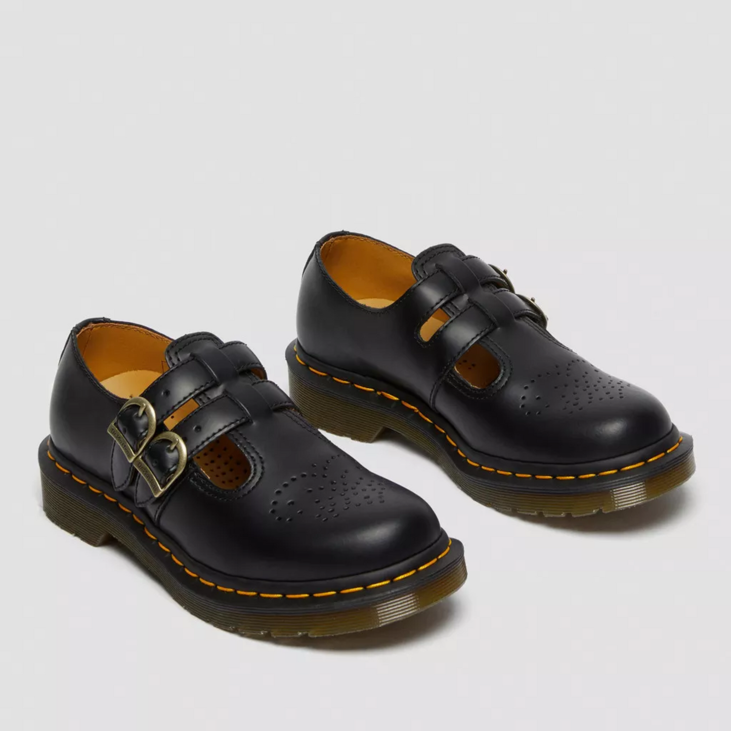 Damen Mary Janes Mit Doppelter Schnalle Frühling