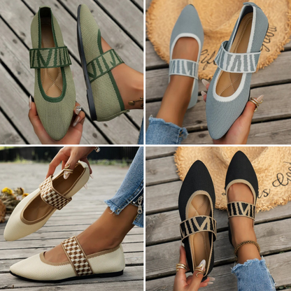Eveloria Damen Sommerschuhe Elegantes Leder Beige