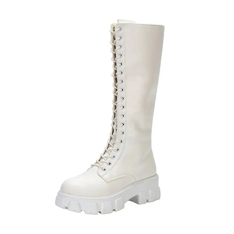 Eveloria Damen Kniehohe Stiefel mit Absatz Lässig