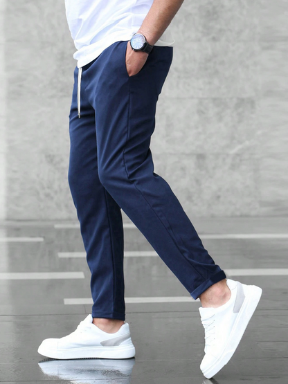 Herren Jogginghose Schlanke Passform Mit Kordelzug