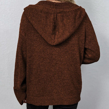Eveloria Damen Kapuzencardigan Kordelzug
