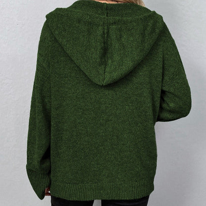 Eveloria Damen Kapuzencardigan Kordelzug