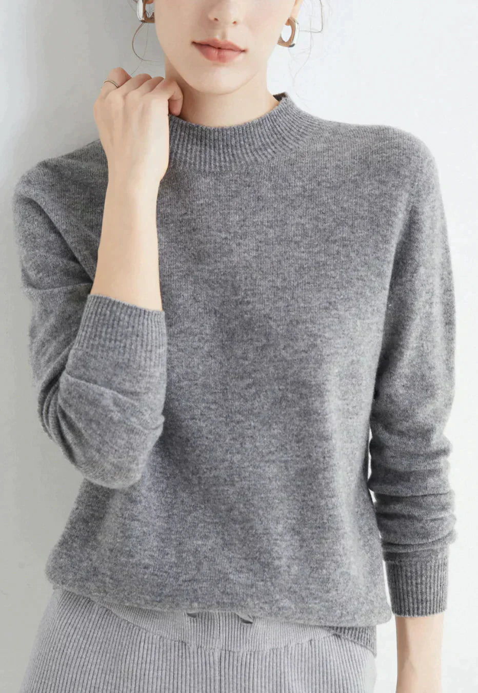 Damen Weich Pullover Kurz