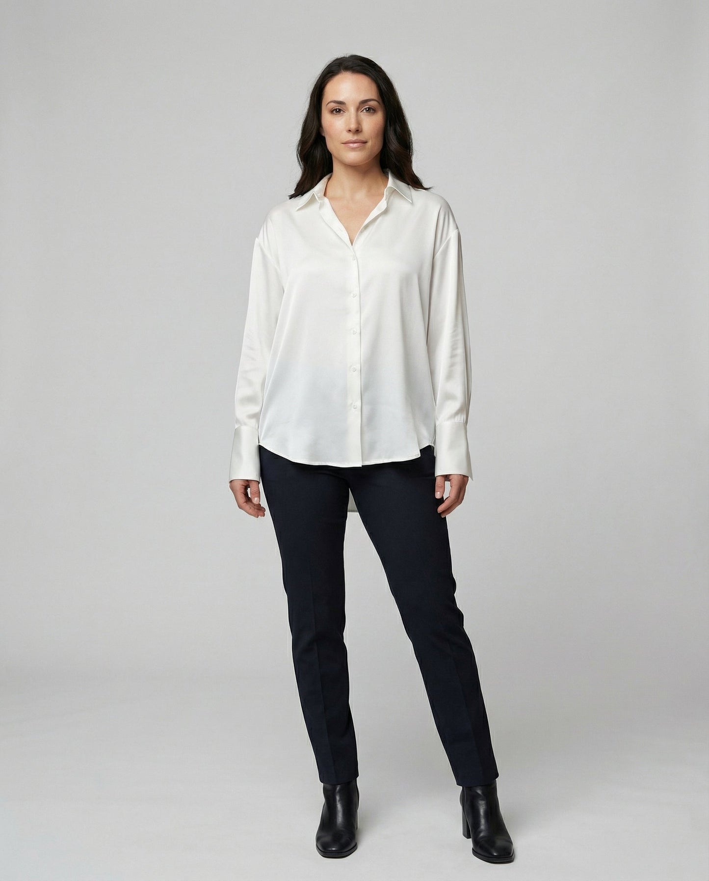 Damen Seidenbluse Elegantes Design