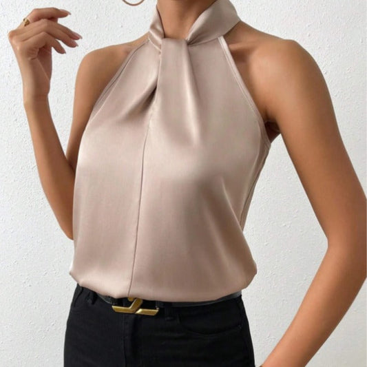 Damen Ärmelloses Neckholder- - Eveloria